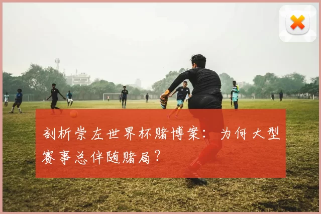 剖析崇左世界杯赌博案:为何大型赛事总伴随赌局?